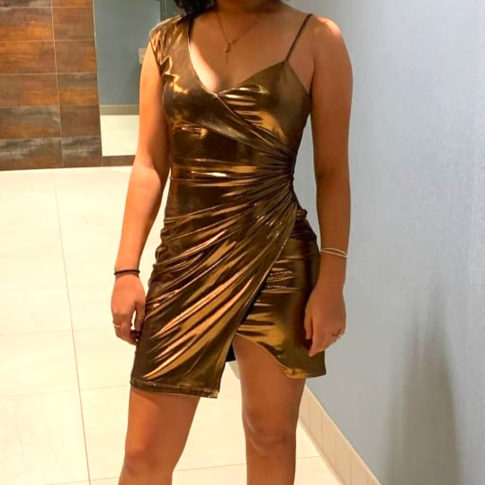 Sparkly bronzed dress